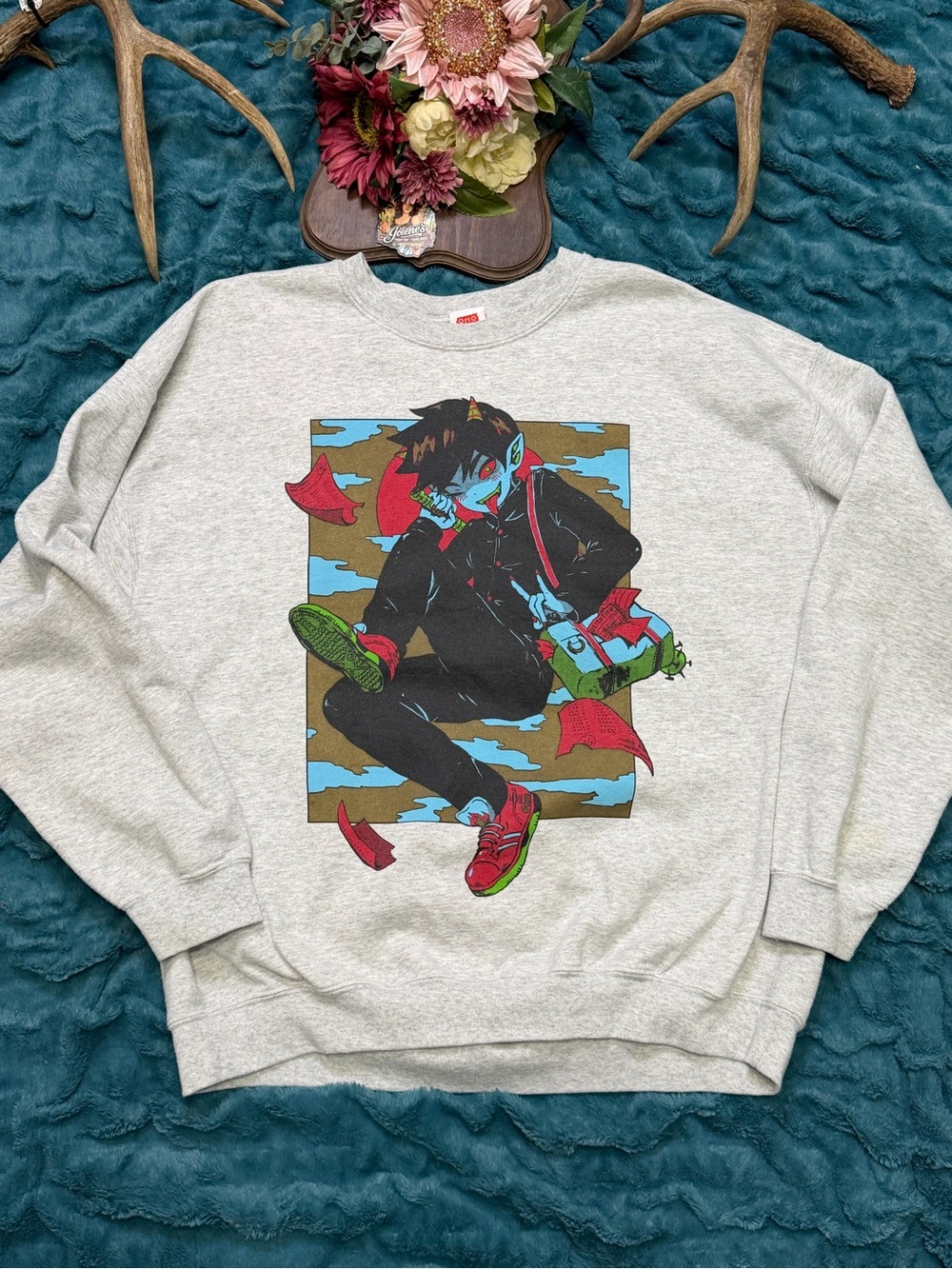 OMOCAT Cat Sweater Graphic Knit Pullover Anime Kawaii Streetwear